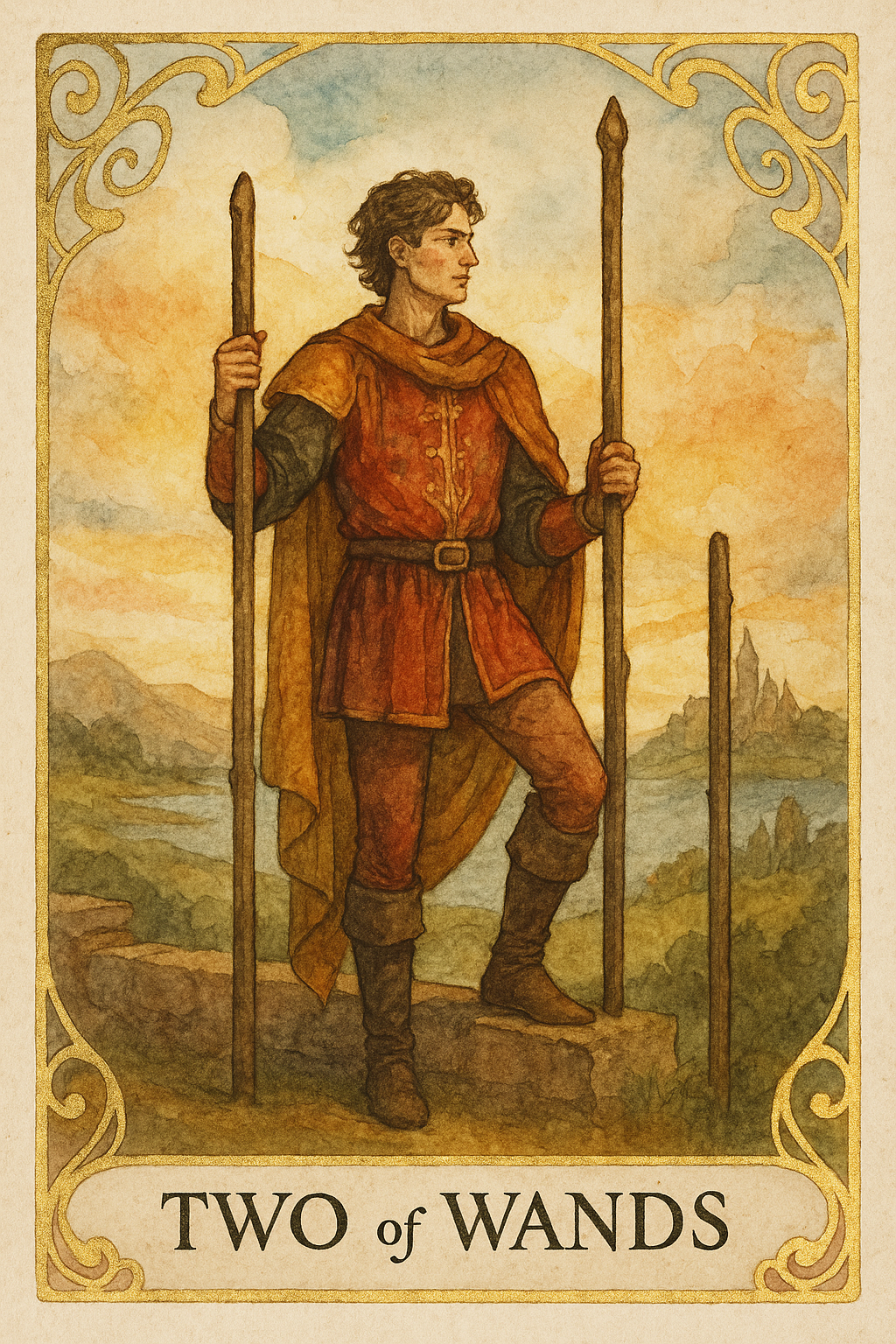 Two of Wands Tarot Card